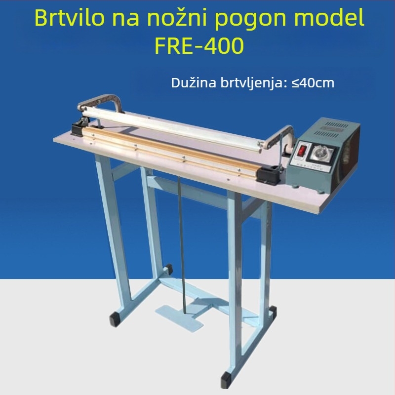 Poluautomatska pedala stroj za zavarivanje s tipom prolaza, zavarivanje i rezanje filma za pakiranje