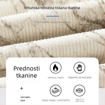 Muške hlače od korduroja s ravnim krojem, teške, proljeće–jesen, širok kroj