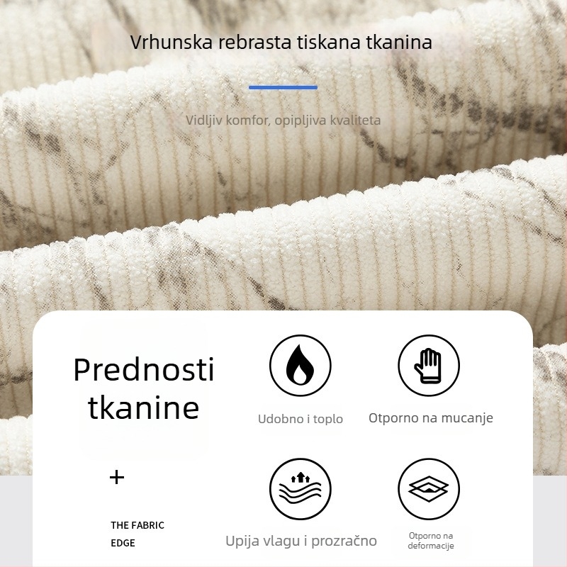 Muške hlače od korduroja s ravnim krojem, teške, proljeće–jesen, širok kroj