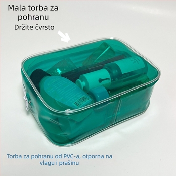 Prozirna torbica za šminku s vodootpornim PVC zatvaračem, plastični organizator za pohranu s oblikom kosti, set za šminku i torba za uzorke