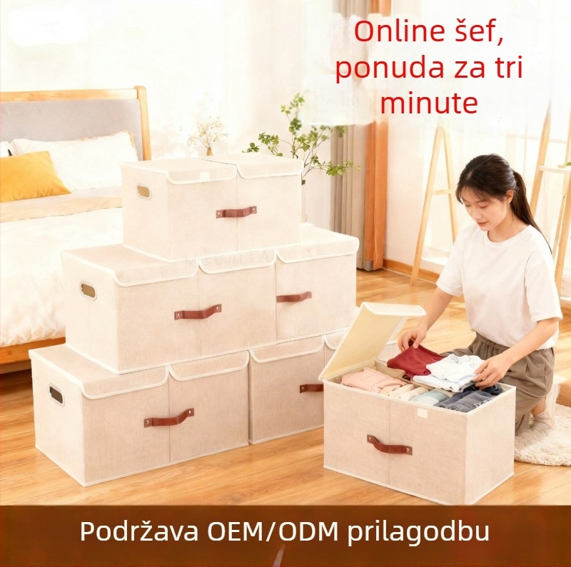 Sklopiva kutija za pohranu, velika kapaciteta, višenamjenski organizator za spavaću sobu
