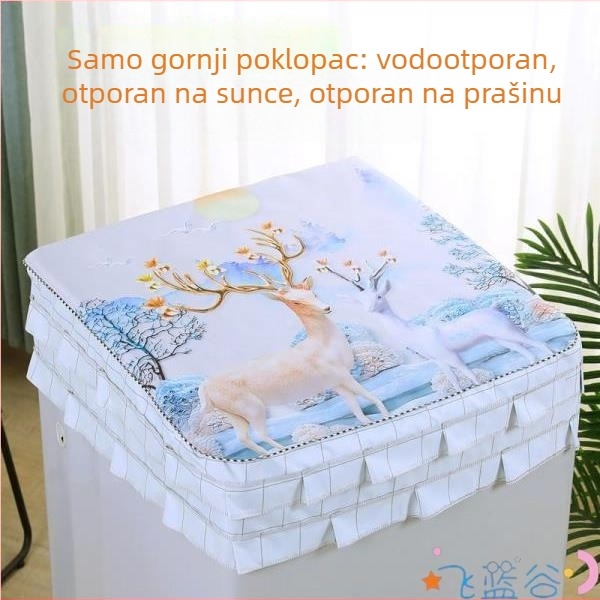 Potpuno automatska navlaka za perilicu rublja, s gornjim poklopcem, zaštita od prašine, vodootporna, zaštita od sunca, otvor za pulsator.