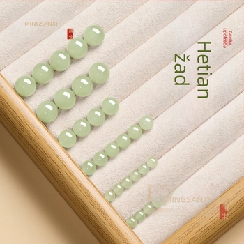 Hetianski nefrit slobodne perle – prirodni jade perle za DIY nakit, prozirne jade perle za narukvicu