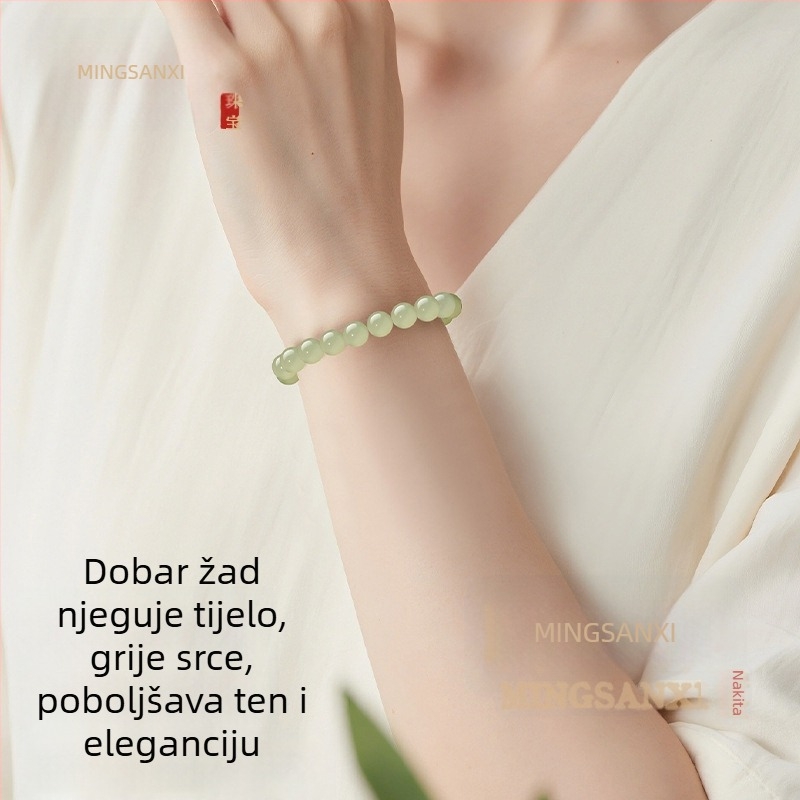 Hetianski nefrit slobodne perle – prirodni jade perle za DIY nakit, prozirne jade perle za narukvicu