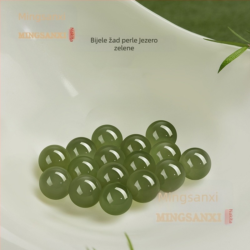 Hetianski nefrit slobodne perle – prirodni jade perle za DIY nakit, prozirne jade perle za narukvicu