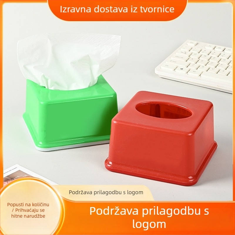 Plastična kutija za papirnate salvete, mala, kvadratnog oblika, za hotele i restorane, proizvedena po narudžbi
