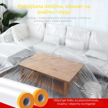 Jednokratna zaštitna navlaka za namještaj protiv prašine tijekom renovacije