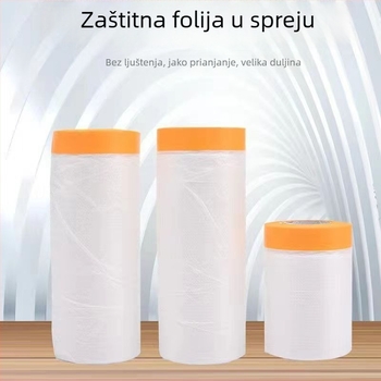 Prozirna zaštitna folija protiv prašine za namještaj i kućanske uređaje, rolna, plastični film, dimenzije 400 cm x 20 m, jednobojna