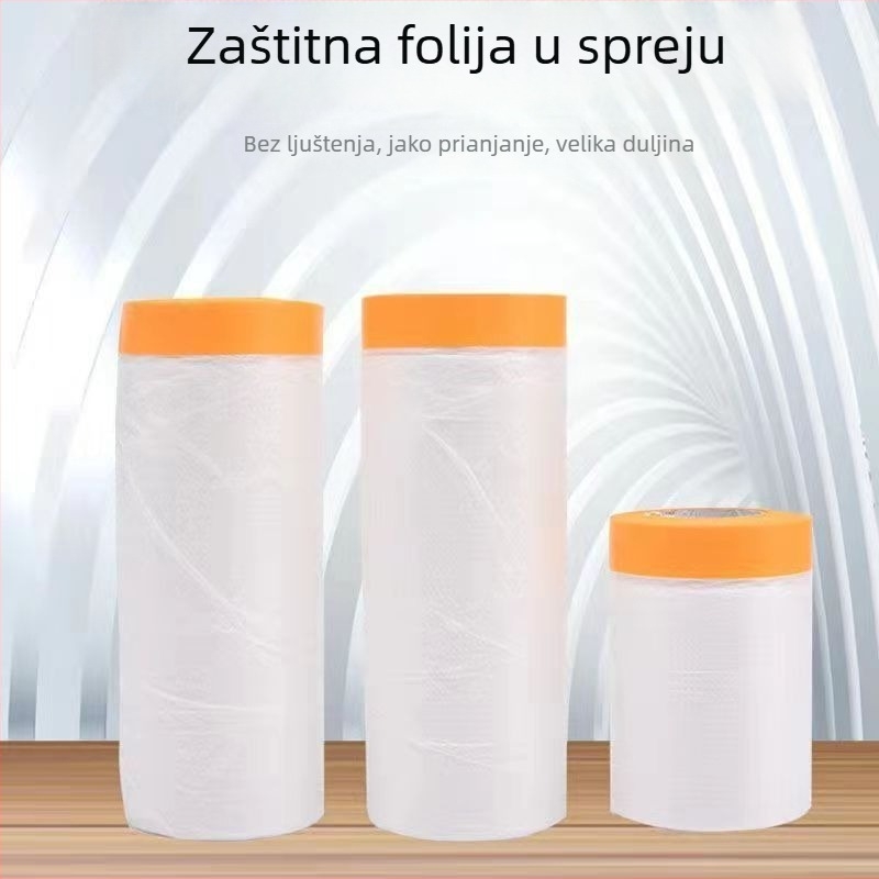 Prozirna zaštitna folija protiv prašine za namještaj i kućanske uređaje, rolna, plastični film, dimenzije 400 cm x 20 m, jednobojna