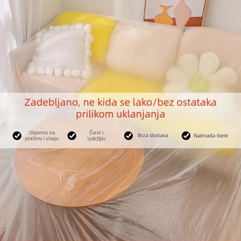 Zaštitni film protiv prašine za namještaj: ormar, krevet i kauč