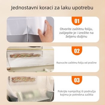 Zaštitni film protiv prašine za namještaj: ormar, krevet i kauč