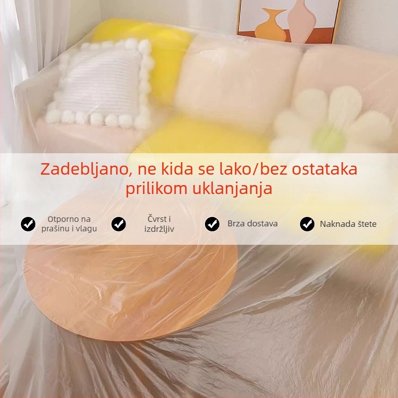 Zaštitni film protiv prašine za namještaj: ormar, krevet i kauč