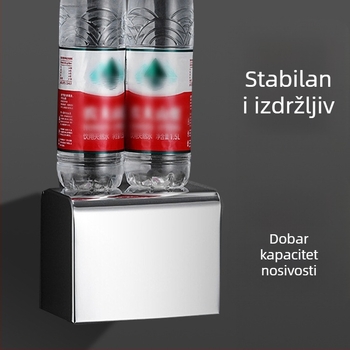 Kvadratna kutija za maramice od nehrđajućeg čelika 304, zidna, vodootporna, za kupaonicu, višenamjenska
