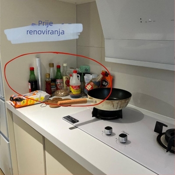 Kuhinjski stalak za pohranu — Višenamjenski držač za začine, sol i boce octa te umaka od soje, na kuhinjskom pultu