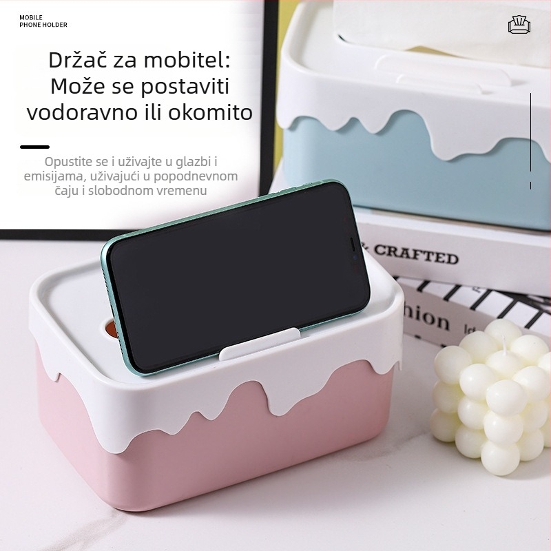 Stolna kutija za maramice – moderni minimalistički spremnik za salvete za dnevni boravak