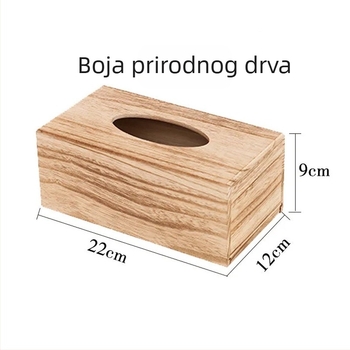 Drvena kutija za salvete za dom i ured – moderan stolni dizajn