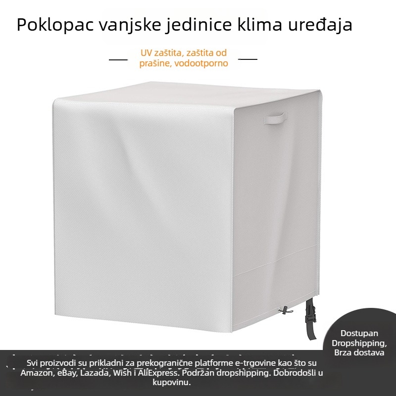 Zaštitna navlaka za vanjsku jedinicu klima uređaja – vodootporna i otporna na prašinu, za unutarnju i vanjsku upotrebu (poliesterska tkanina)