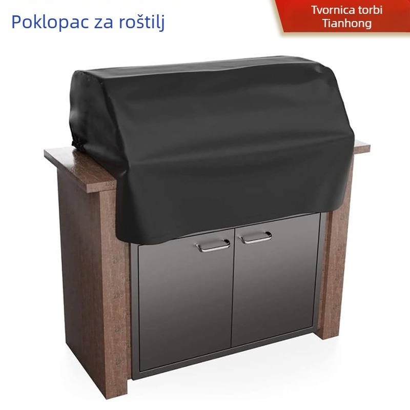 Vanjski pokrov za BBQ roštilj, vodootporan i UV‑otporan, od Oxford platna, zaštita od prašine