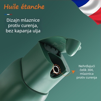 EXTTSEE staklena boca za ulje s automatskim otvorom poklopca gravitacijom, velika kapaciteta, za ulje, ocat i umake u kuhinji