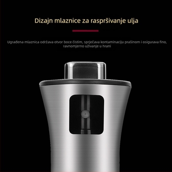 Sprej boca za ulje od nehrđajućeg čelika 304, s tlačnim zatvaračem, otporna na curenje, za kuhinju i roštilj