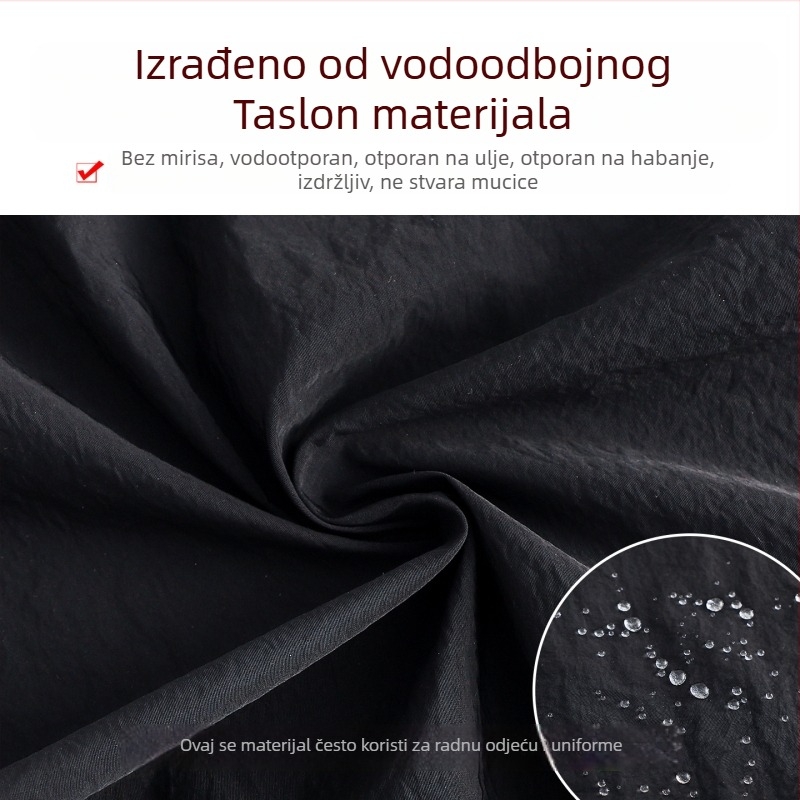 Vodootporna kuhinjska pregača za kućnu upotrebu, moderan minimalistički dizajn, catering, s otiskom logotipa, unisex