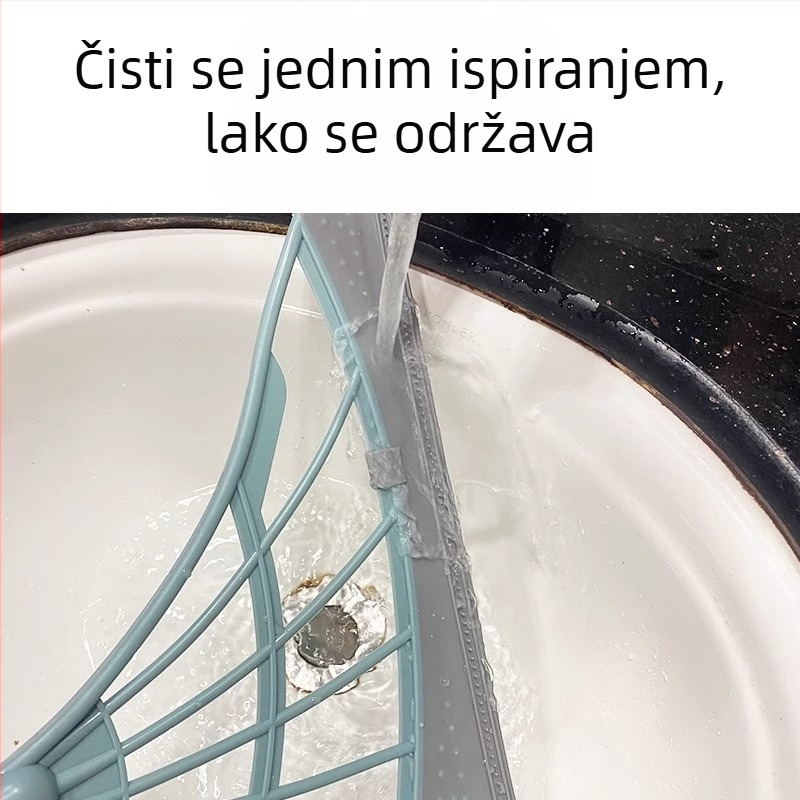 Kućna silikonska magična metla za unutarnju upotrebu, teleskopskom drškom — ne lijepi dlake