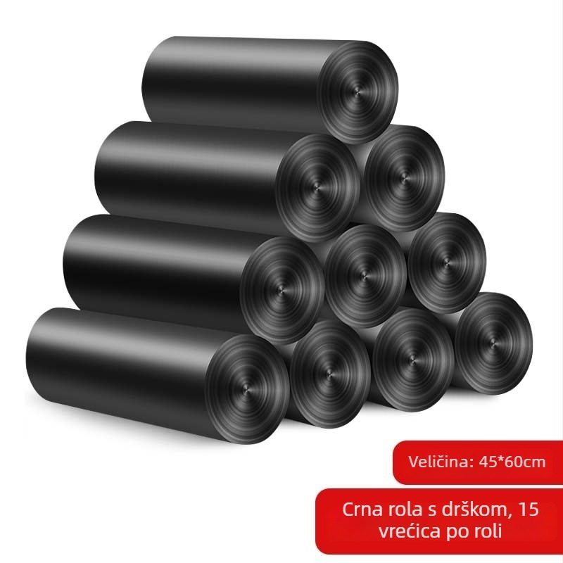 Plastični cilindrični koš za otpatke za dnevni boravak, s jednostavnim print dizajnom, kapacitet 12 L ili više
