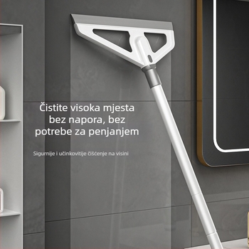 Čarobna metla za kupaonicu sa silikonskom glavom, škrabom za pod i mop
