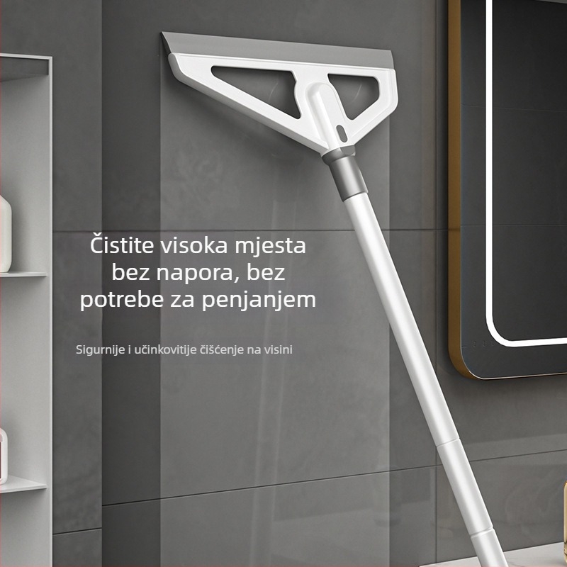 Čarobna metla za kupaonicu sa silikonskom glavom, škrabom za pod i mop
