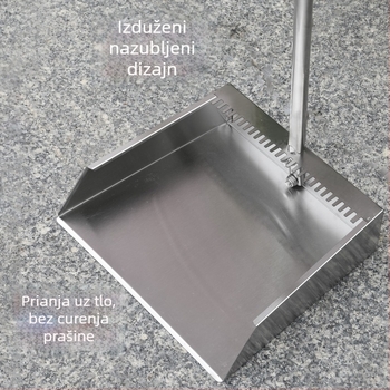 Set metle i lopatice od nehrđajućeg čelika za kućnu upotrebu, unutarnju i vanjsku
