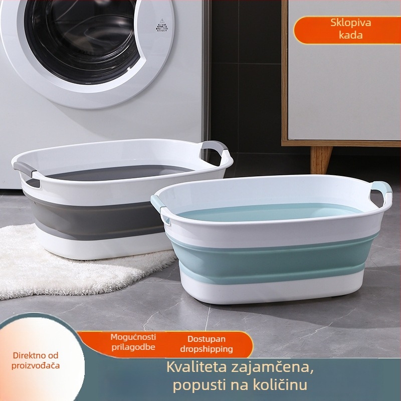 Sklopiva bebi kada 0–3 godine, pravokutna, za kućnu upotrebu, pogodna za sjedenje i ležanje