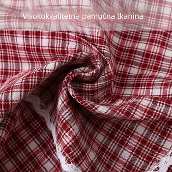 Ženska polupregača za kuhinju, prozračna, od pamuka, otporna na mrlje