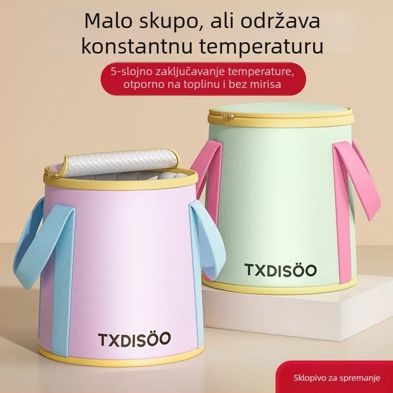 Dopamine kada za kupanje stopala, prijenosna i sklopiva, dovoljno duboka da pokrije listove, pogodna za dom i studentski dom