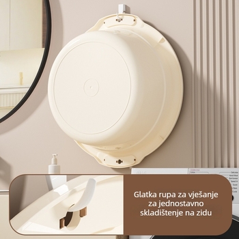 Povećano plastično korito za pranje, izdržljivo kućno korito, različitih veličina – veliki i mali, za studentske domove, pranje rublja, stopala i voća i povrća