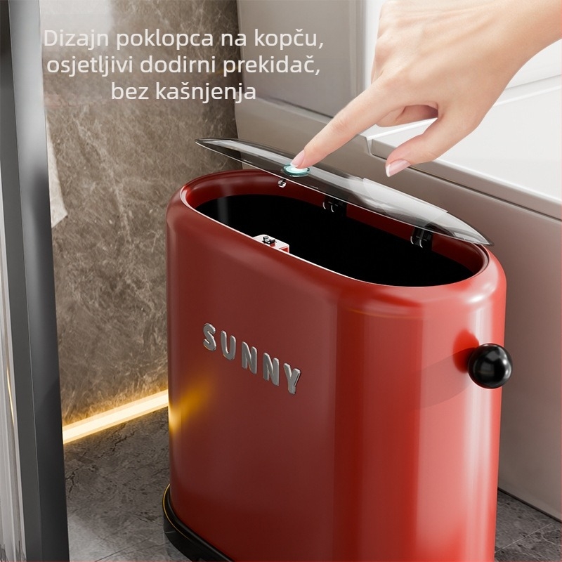 Dopamin automatski apsorbirajući koš za otpad u kupaonici za pukotine između pločica, višenamjenski kućni spremnik s pritisknim poklopcem