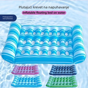 Prijenosna PVC napuhljiva vodena ležaljka za odrasle s 18 odjeljaka – plutanje za bazen, vanjska upotreba