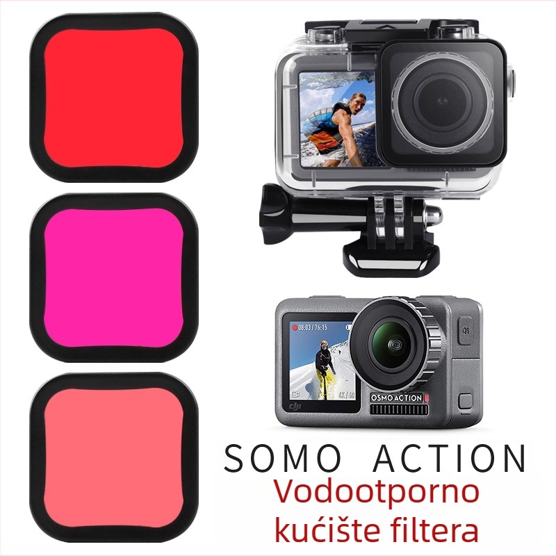 Set crveno-ljubičastih filtera za podvodno kućište DJI Osmo Action
