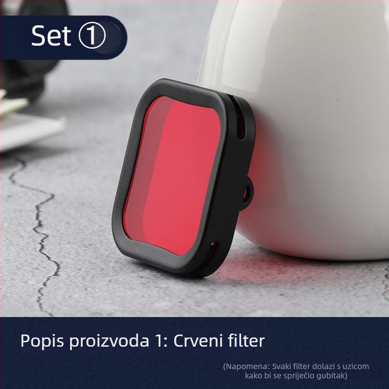 Set crveno-ljubičastih filtera za podvodno kućište DJI Osmo Action