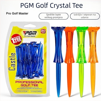 PGM Golf Tee – Natjecateljski tee za golf, glava s 8‑točkom krunom, izdržljiv, 20 kom./kutija
