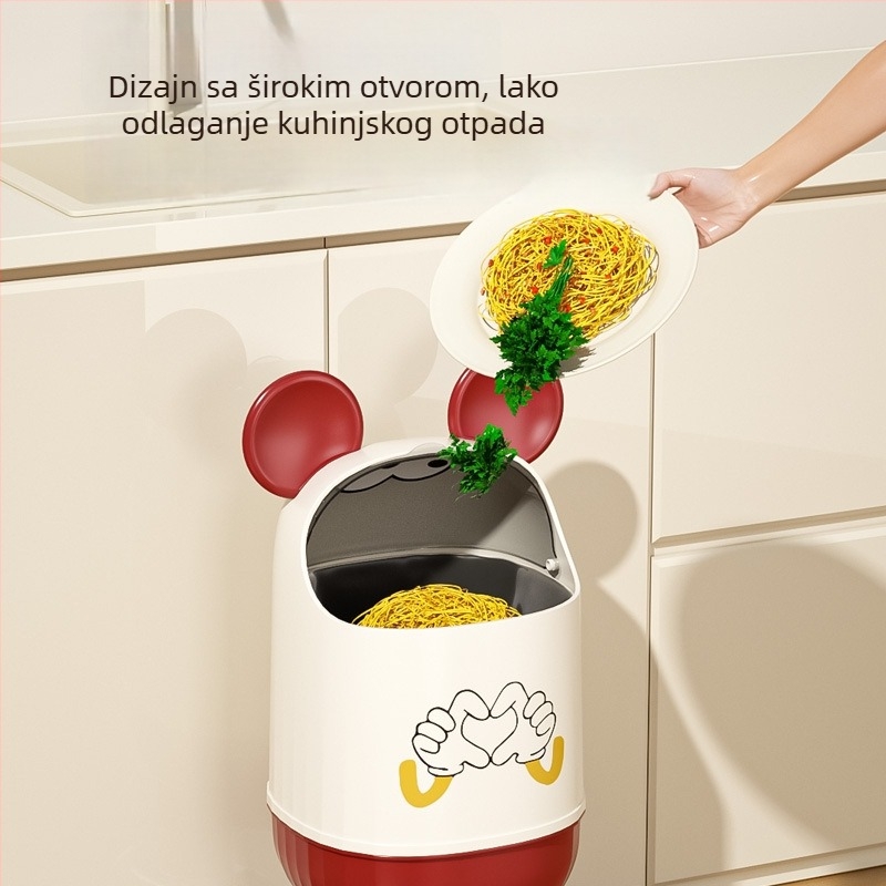 Koš za kućnu upotrebu, 2025 novi model, luksuzni dizajn s preklopnim poklopcem, velika zapremina, pogodan za kuhinju, dnevni boravak, spavaću sobu i kupaonicu