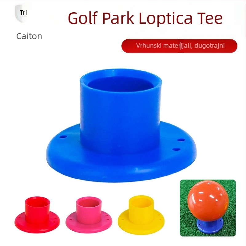 Plastični golf tee od mekane gume s držačem za špicu