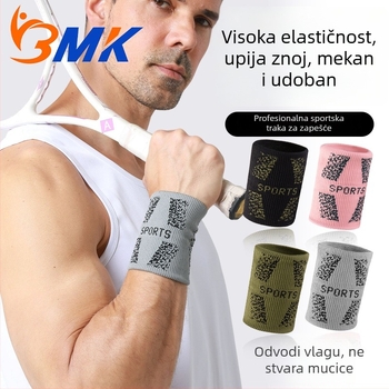 Nova sportska kompresijska narukvica za zglob, zaštita od uganuća, unisex, za tenis, badminton i košarku, upija znoj
