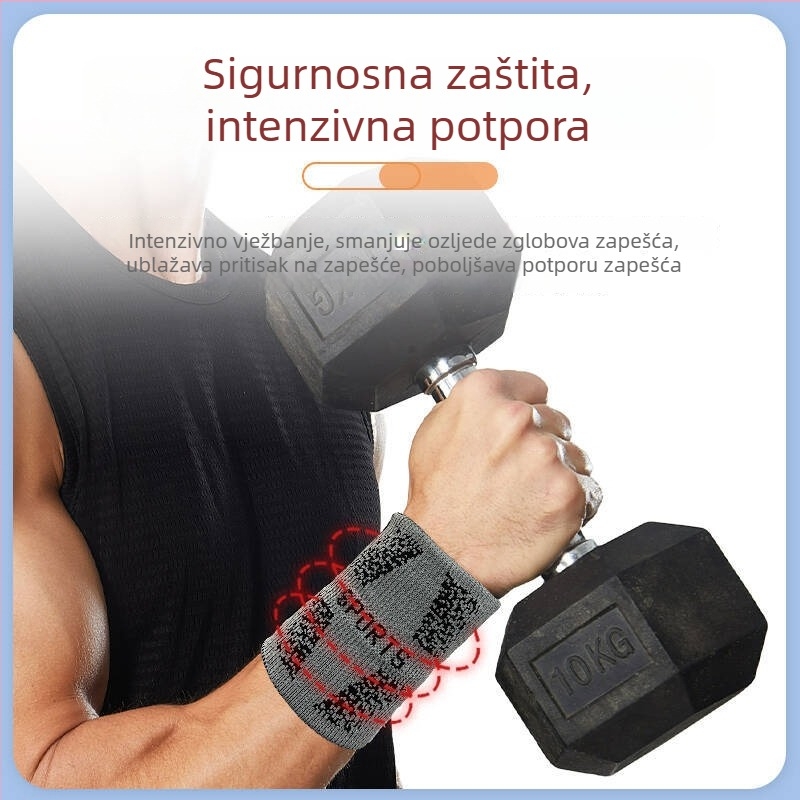 Nova sportska kompresijska narukvica za zglob, zaštita od uganuća, unisex, za tenis, badminton i košarku, upija znoj