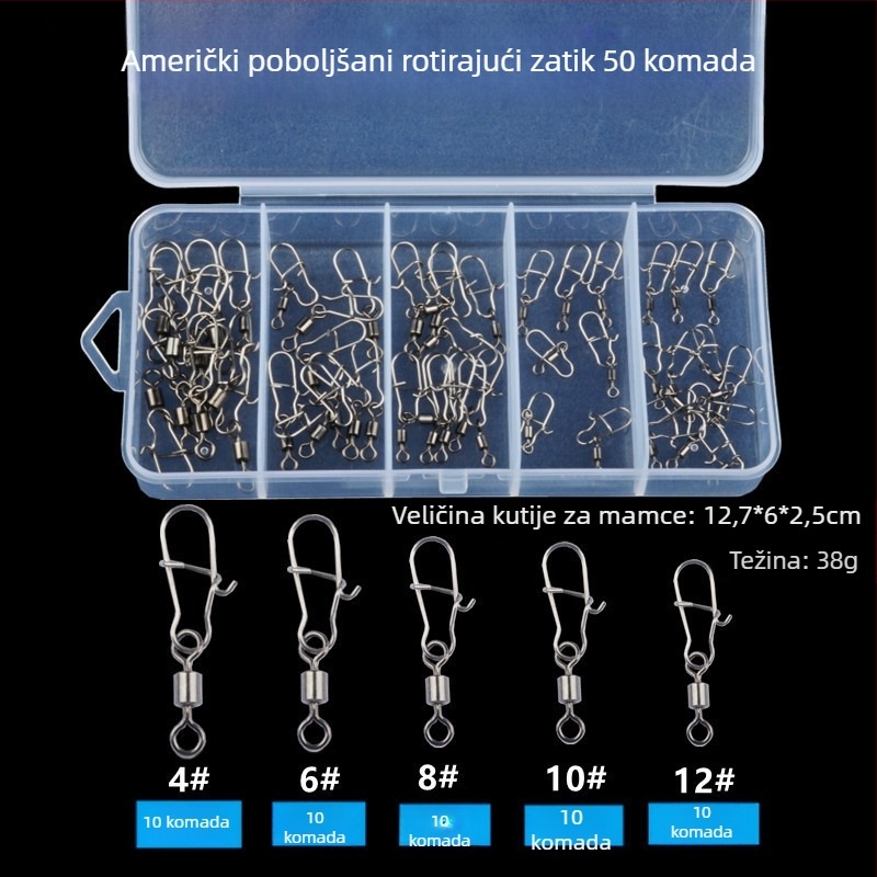 Unaprijeđeni komplet američkog stila s osmeročnim okom i konektorom pinom, pribor za ribolov
