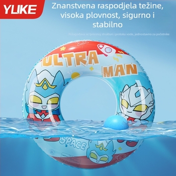 Dječji karikaturni plivački prsten za bazen, deblji ekološki PVC, ispod pazuha, za dječake i djevojčice