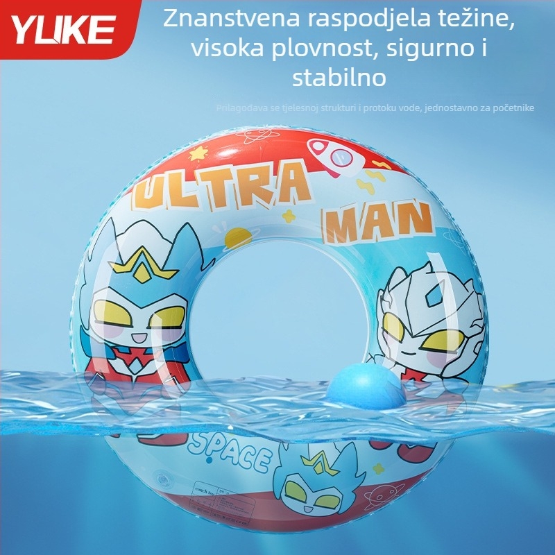 Dječji karikaturni plivački prsten za bazen, deblji ekološki PVC, ispod pazuha, za dječake i djevojčice