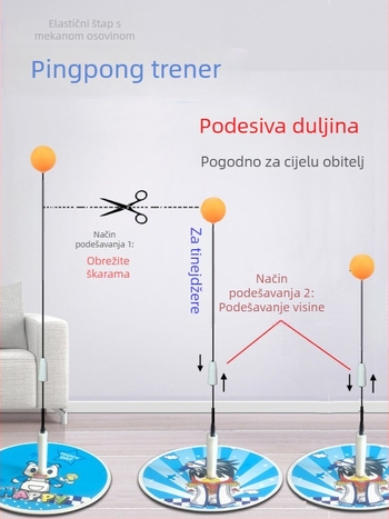 Samostalni trener stolnog tenisa za djecu kod kuće s motivom Nezha i trenerom vida