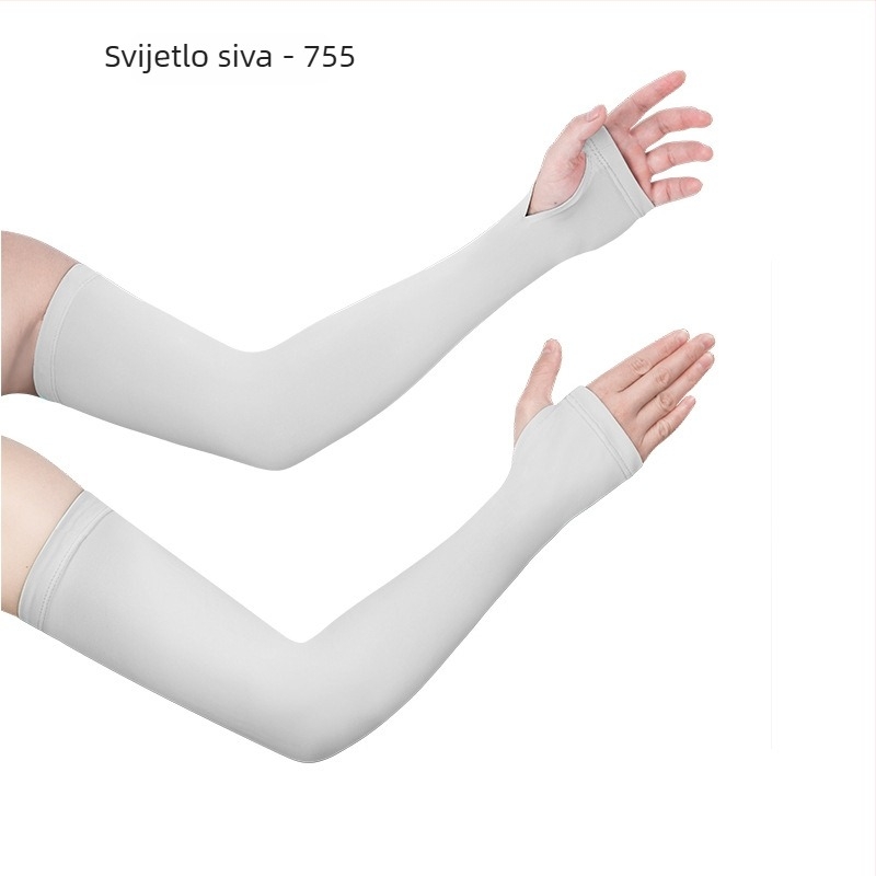 Tanke zaštitne rukave za sunce za ruke, materijal Ice Silk, UV zaštita, prilagodljivo