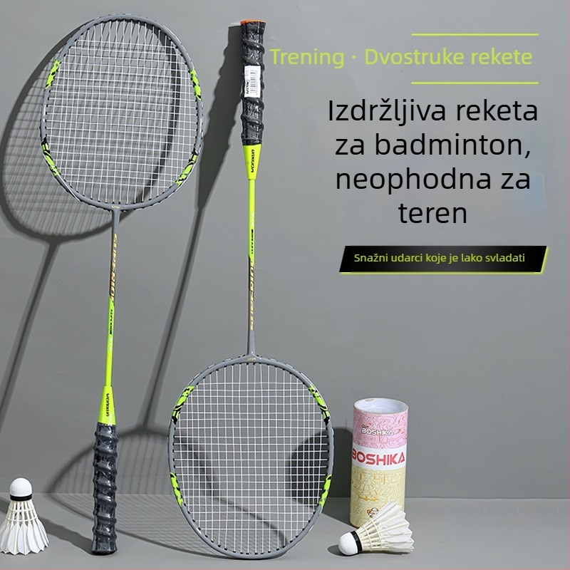 Winison badminton rekete – ofenzivni model, set od dvije reketa za odrasle, trening i vanjska igra