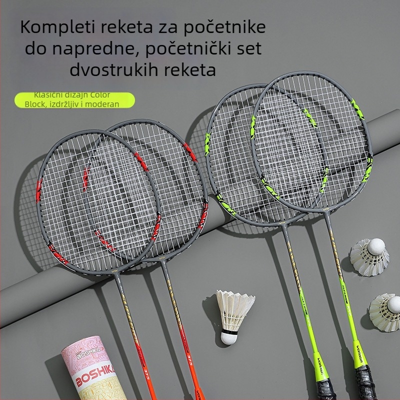Winison badminton rekete – ofenzivni model, set od dvije reketa za odrasle, trening i vanjska igra
